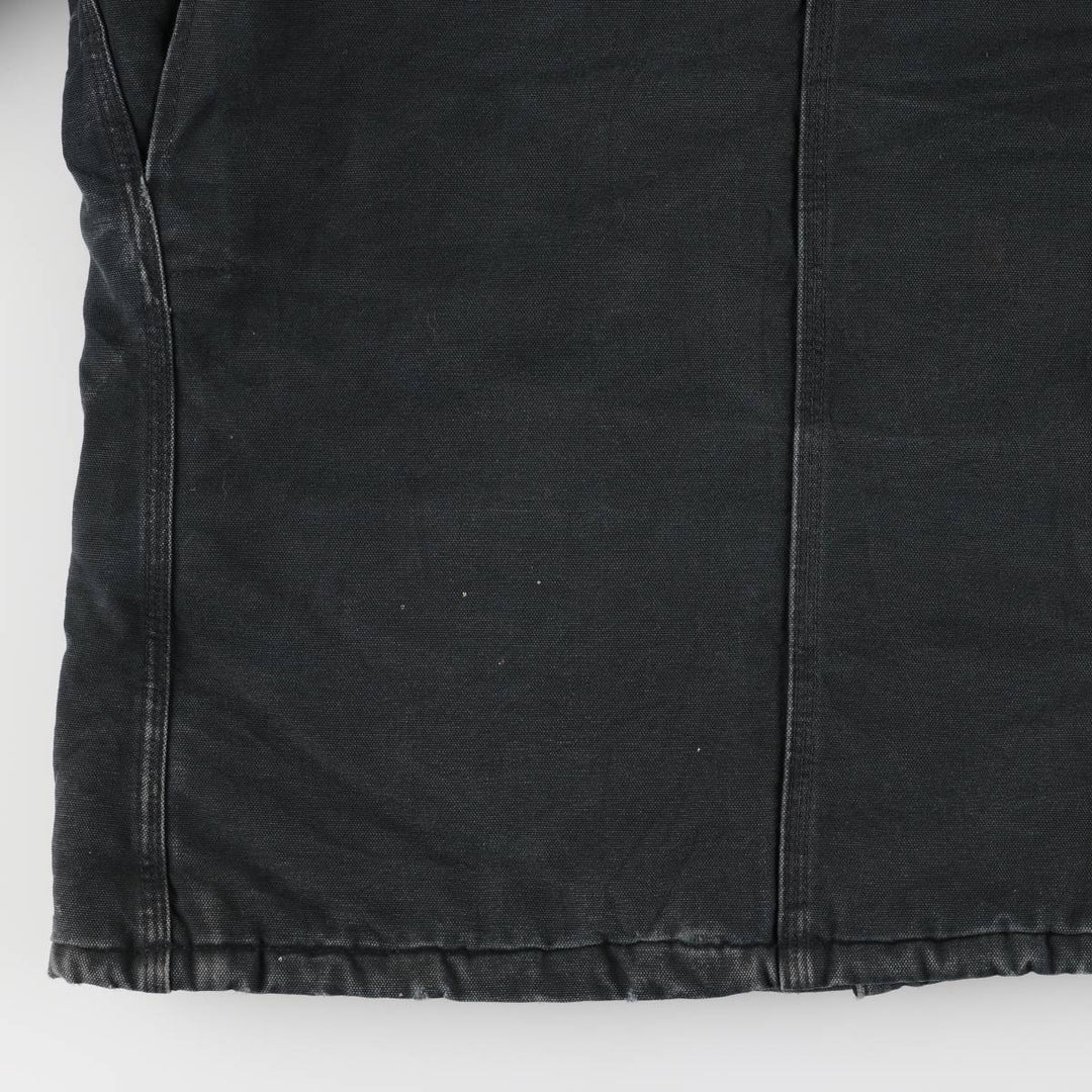 2000'S Carhartt Traditional Padded Duck Work Jacket, Made in USA, Men's Size L cotton Green type dark green Vintage Second Hand