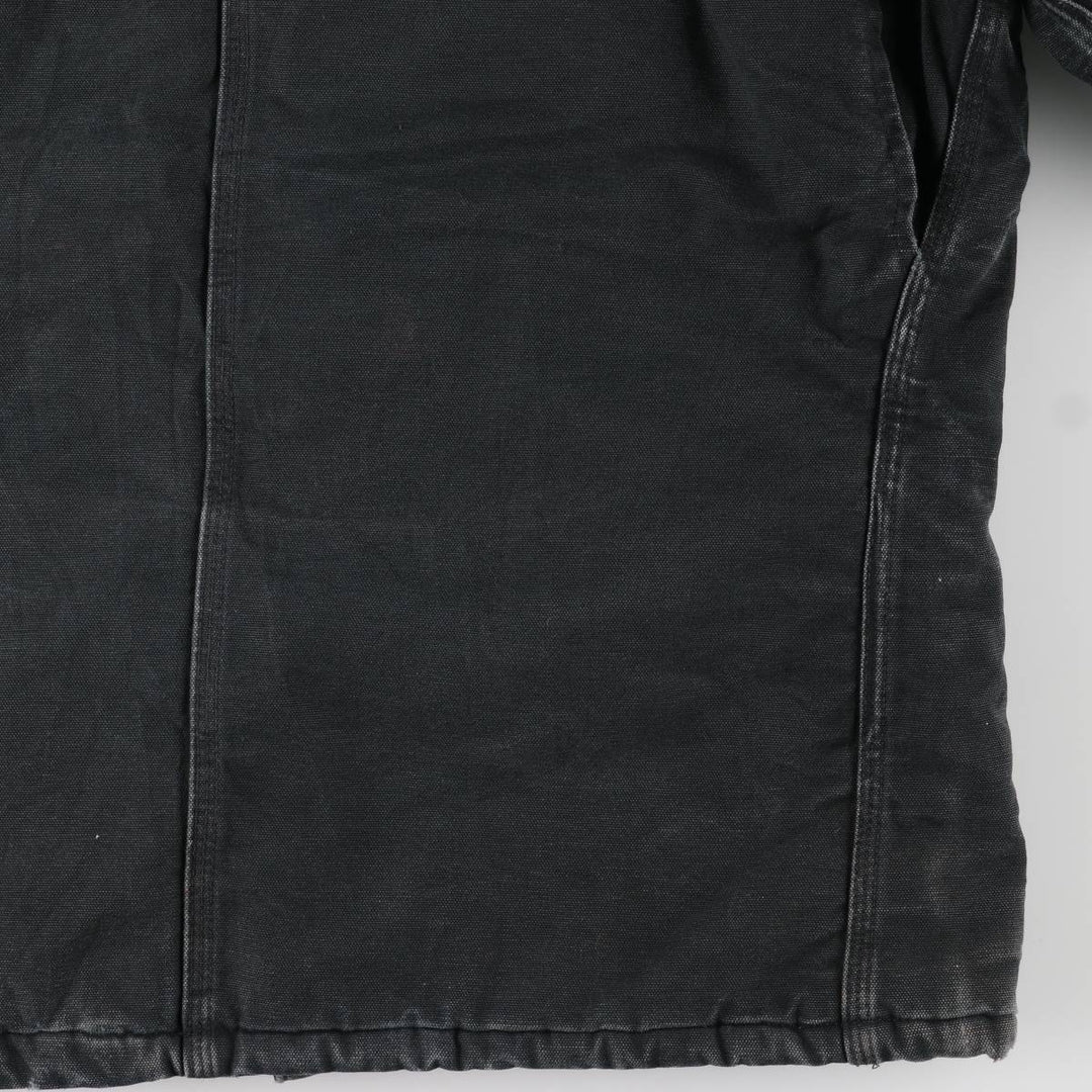 2000'S Carhartt Traditional Padded Duck Work Jacket, Made in USA, Men's Size L cotton Green type dark green Vintage Second Hand