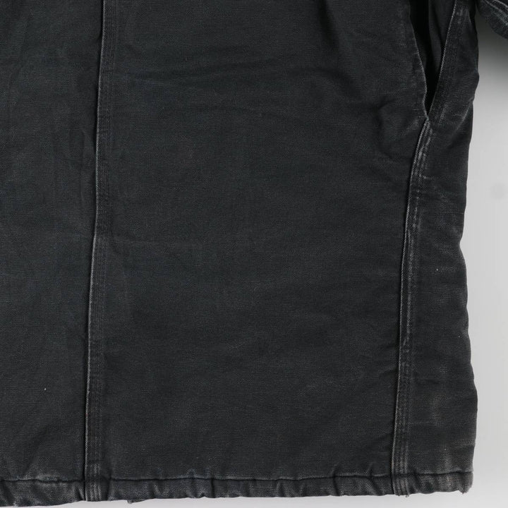 2000'S Carhartt Traditional Padded Duck Work Jacket, Made in USA, Men's Size L cotton Green type dark green Vintage Second Hand