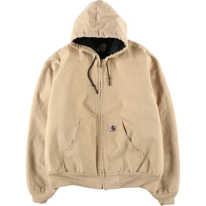 Carhartt Active Jacket, Padded Duck Full-Zip Hoodie, Men's XL unclear Beige type Vintage Second Hand