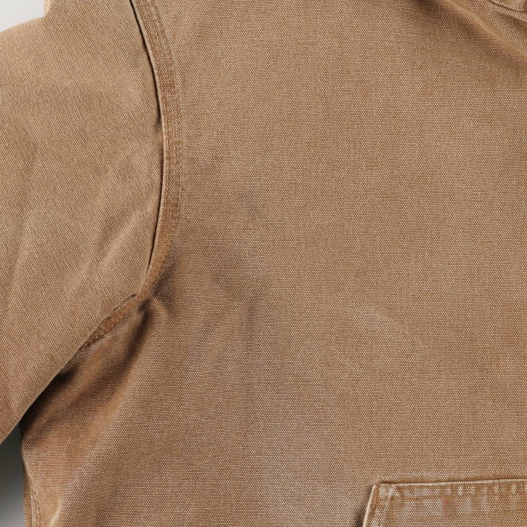 00'S Carhartt Active Jacket, Padded Duck Full Zip Hoodie, Men's Size L cotton brown type Vintage Second Hand