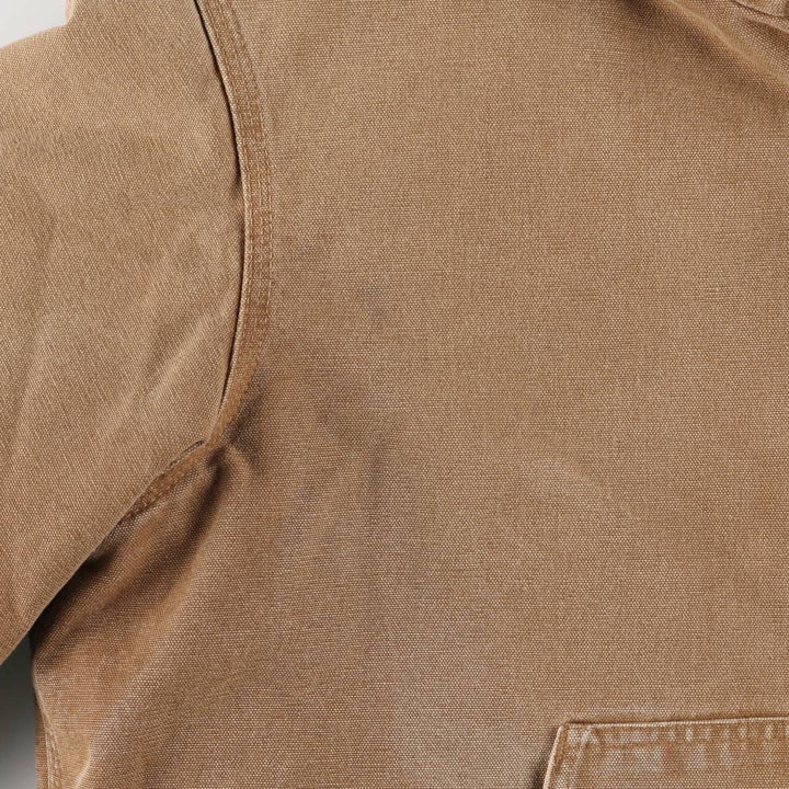 00'S Carhartt Active Jacket, Padded Duck Full Zip Hoodie, Men's Size L cotton brown type Vintage Second Hand