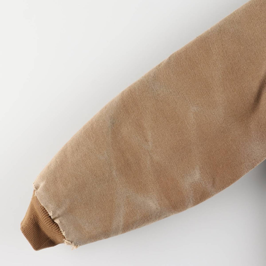 00'S Carhartt Active Jacket, Padded Duck Full Zip Hoodie, Men's Size L cotton brown type Vintage Second Hand