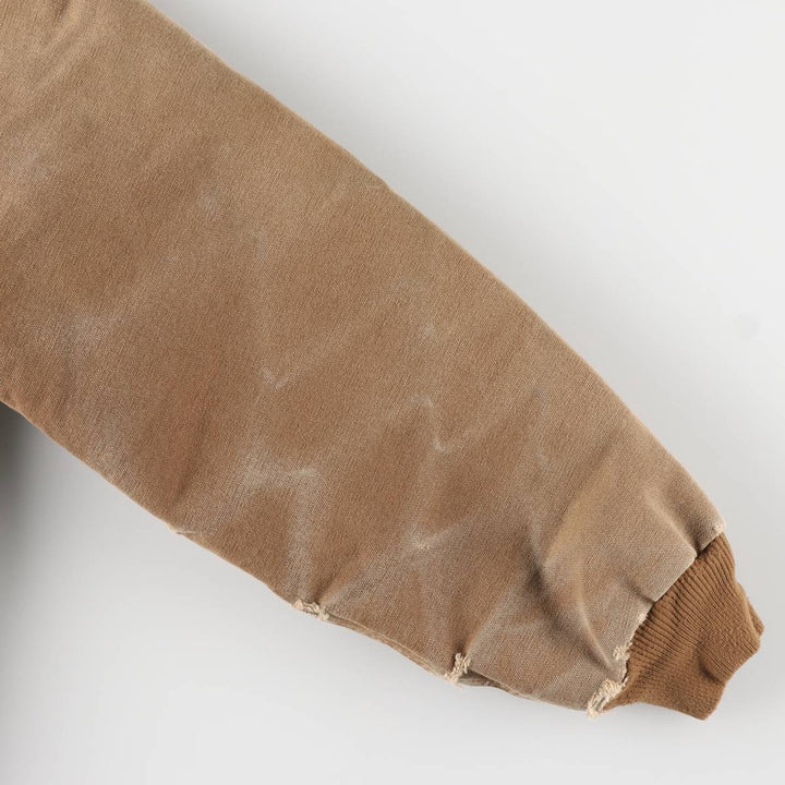 00'S Carhartt Active Jacket, Padded Duck Full Zip Hoodie, Men's Size L cotton brown type Vintage Second Hand