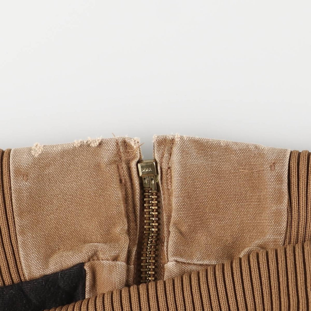 00'S Carhartt Active Jacket, Padded Duck Full Zip Hoodie, Men's Size L cotton brown type Vintage Second Hand