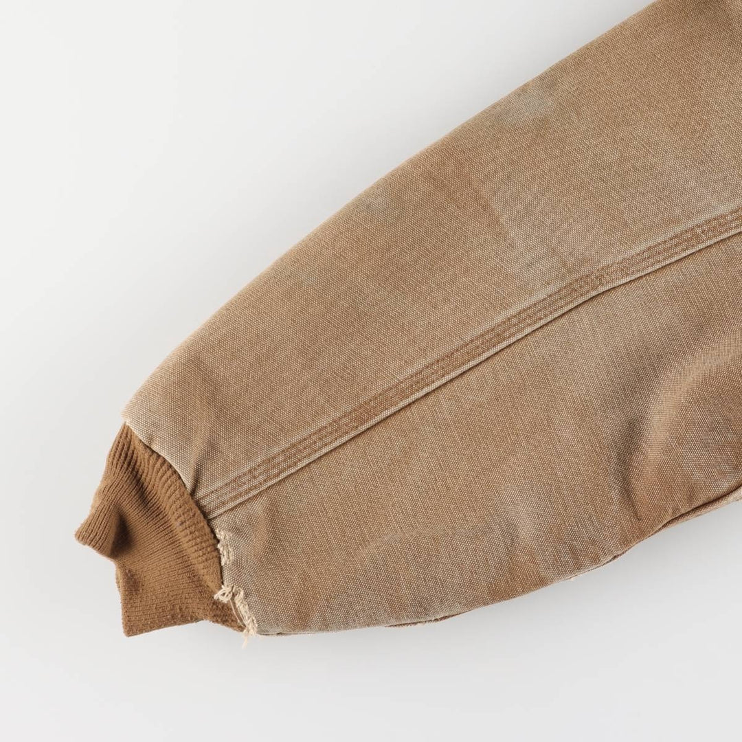 00'S Carhartt Active Jacket, Padded Duck Full Zip Hoodie, Men's Size L cotton brown type Vintage Second Hand