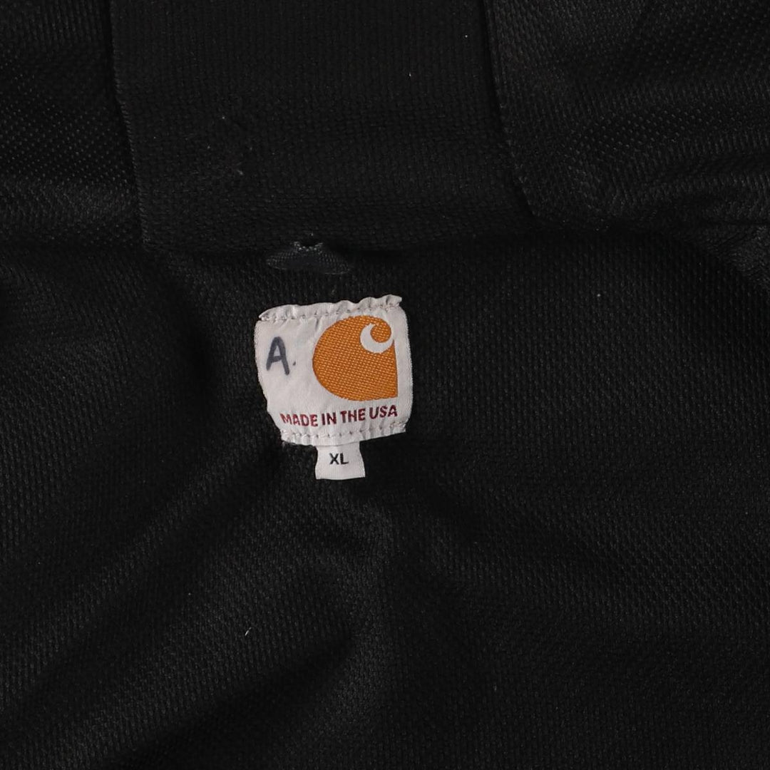 Carhartt Active Jacket Duck Full Zip Parka Made in USA Men's XL cotton black type Vintage Second Hand