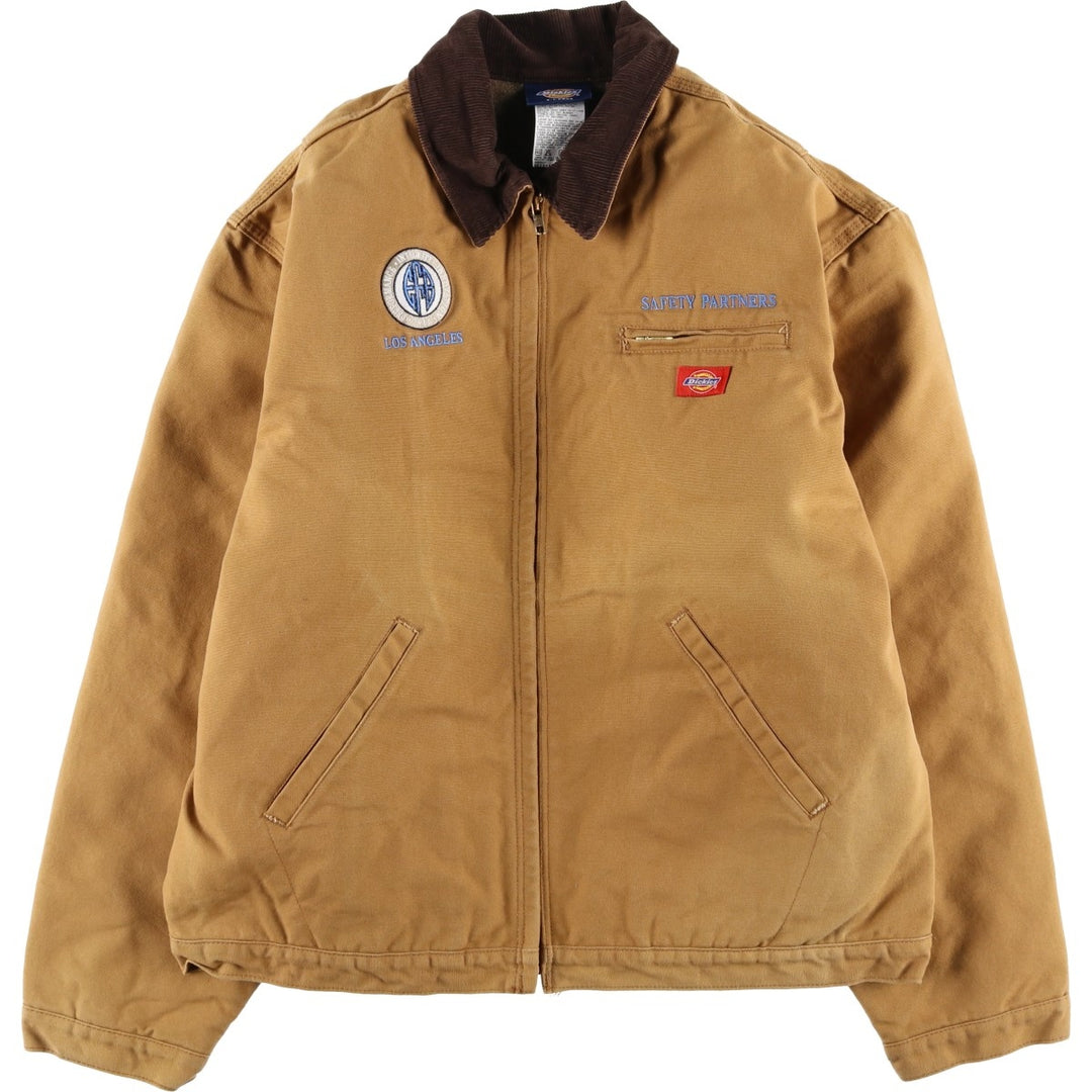 Dickies Detroit Jacket-Style Padded Duck Work Jacket, Men's Size XL cotton beige type brown Vintage Second Hand