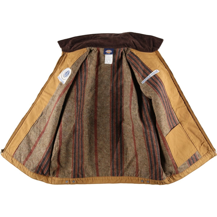 Dickies Detroit Jacket-Style Padded Duck Work Jacket, Men's Size XL cotton beige type brown Vintage Second Hand
