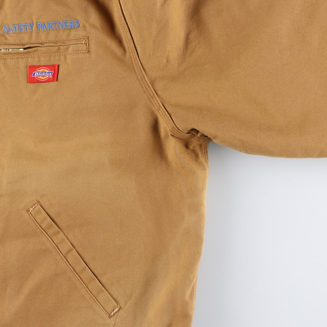 Dickies Detroit Jacket-Style Padded Duck Work Jacket, Men's Size XL cotton beige type brown Vintage Second Hand