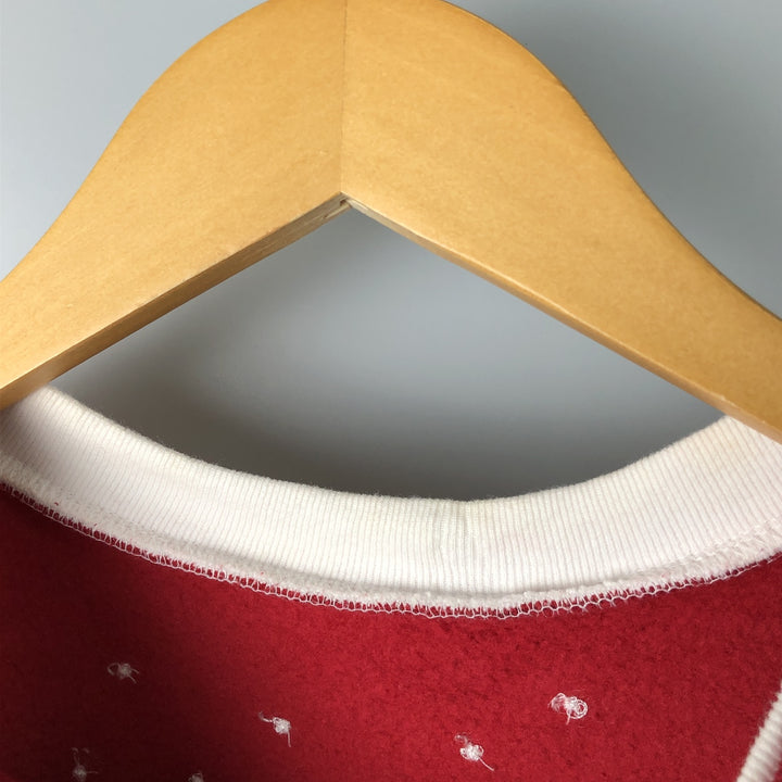 Vintage 90'S BLAIR Snowman Pattern Sweatshirt, Women's, Size XL cotton red type Vintage Second Hand