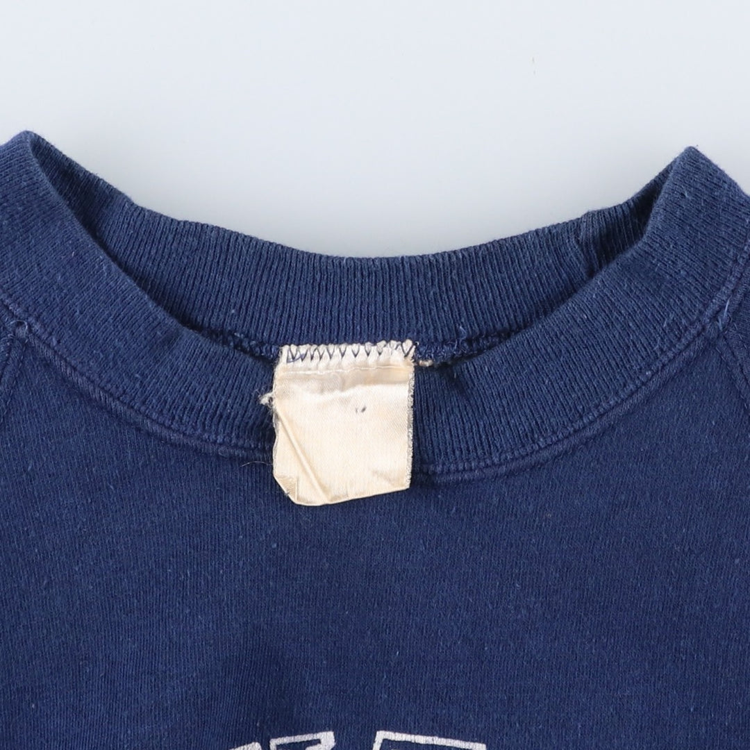 Vintage triple print college sweatshirt, size S, women's cotton navy blue type Vintage Second Hand