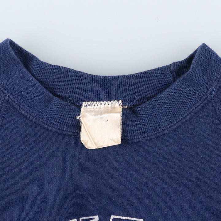 Vintage triple print college sweatshirt, size S, women's cotton navy blue type Vintage Second Hand