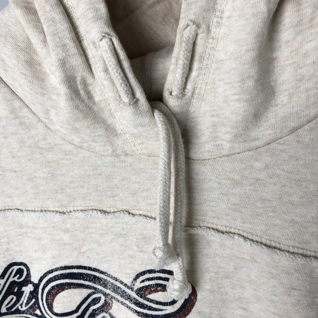 Harley-Davidson Eagle Print Lace-Up Advertising Pullover Hoodie, Women's, XXL cotton Beige type Vintage Second Hand