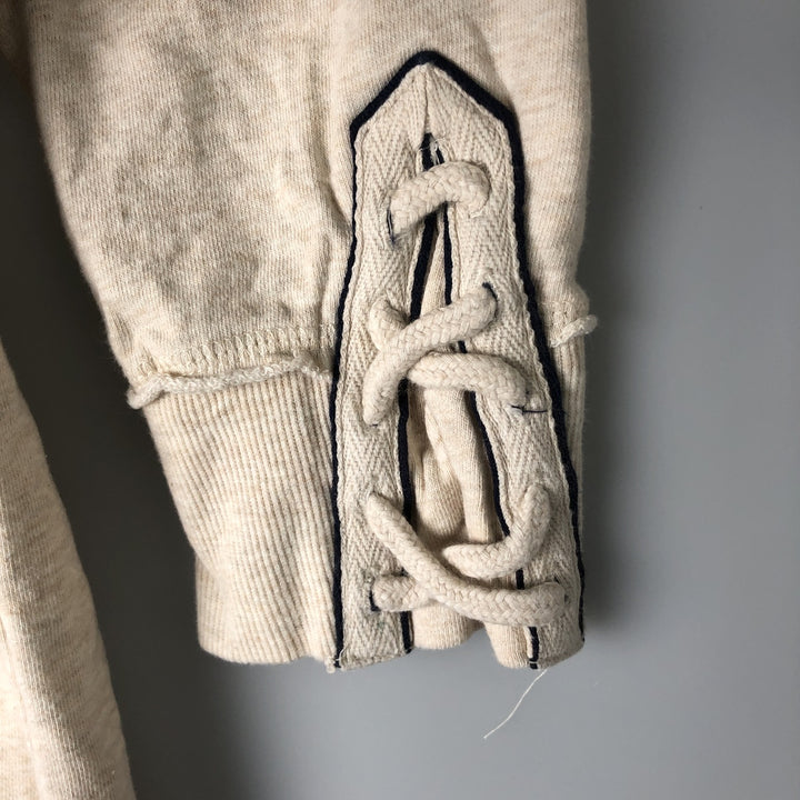 Harley-Davidson Eagle Print Lace-Up Advertising Pullover Hoodie, Women's, XXL cotton Beige type Vintage Second Hand