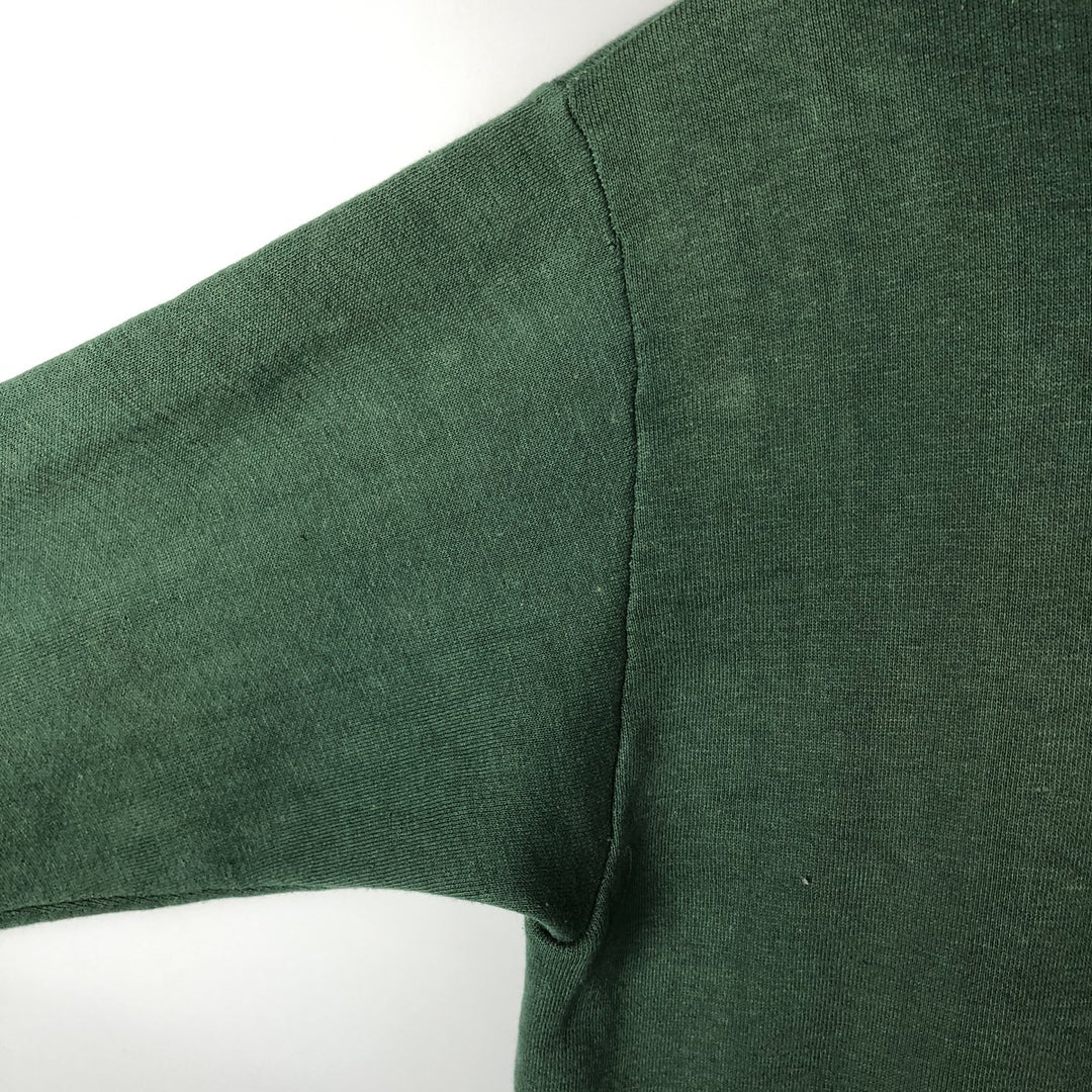 Vintage 60s-70'S full-zip sweatshirt hoodie, made in the USA, size M. polyester green type Vintage Second Hand