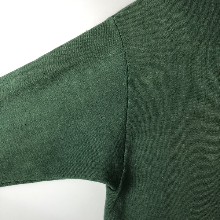 Vintage 60s-70'S full-zip sweatshirt hoodie, made in the USA, size M. polyester green type Vintage Second Hand