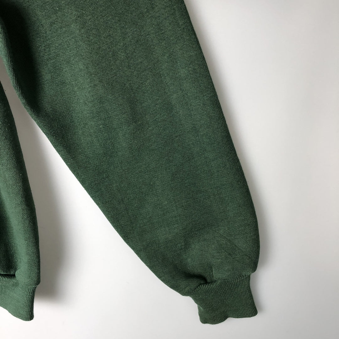 Vintage 60s-70'S full-zip sweatshirt hoodie, made in the USA, size M. polyester green type Vintage Second Hand