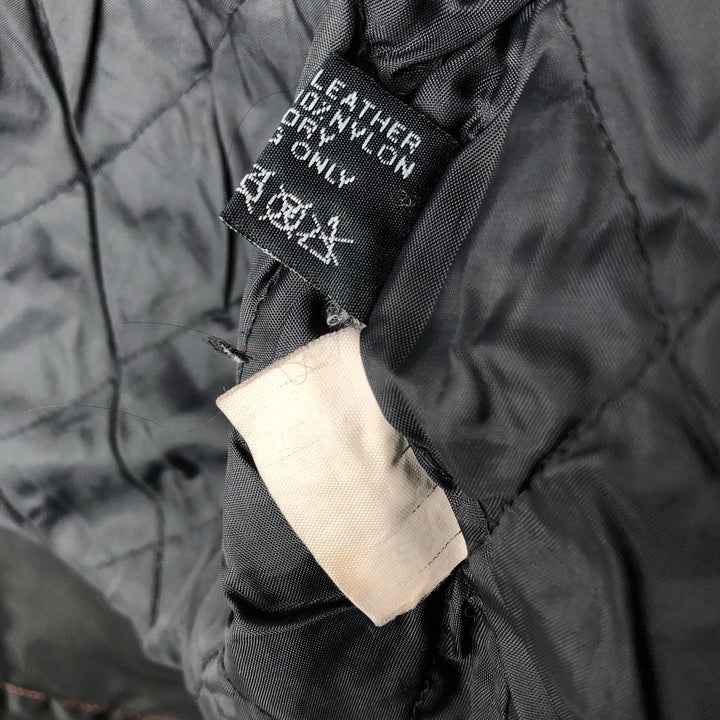 Harley-Davidson Padded Nylon Racing Jacket, Women's Size Medium genuine leather black type Vintage Second Hand