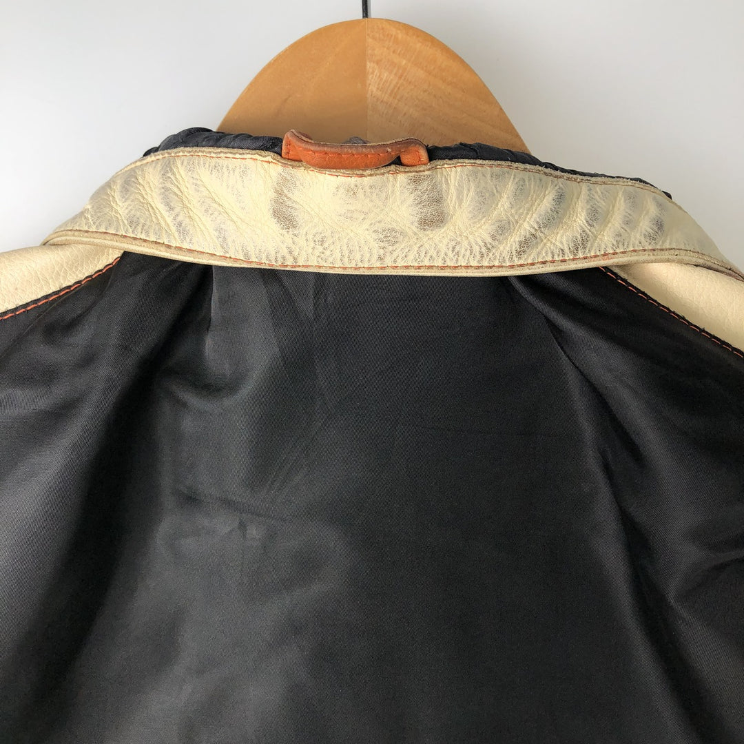 Harley-Davidson Padded Nylon Racing Jacket, Women's Size Medium genuine leather black type Vintage Second Hand