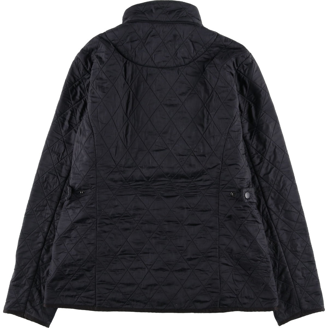 00'S Barbour quilted puffer jacket, women's size L unclear black type Vintage Second Hand