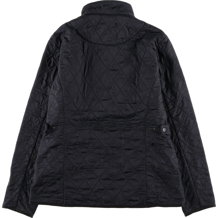 00'S Barbour quilted puffer jacket, women's size L unclear black type Vintage Second Hand