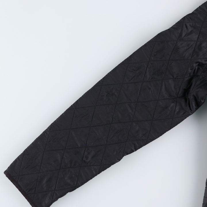 00'S Barbour quilted puffer jacket, women's size L unclear black type Vintage Second Hand