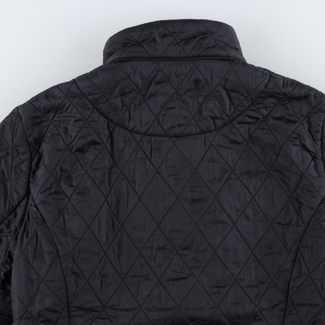 00'S Barbour quilted puffer jacket, women's size L unclear black type Vintage Second Hand