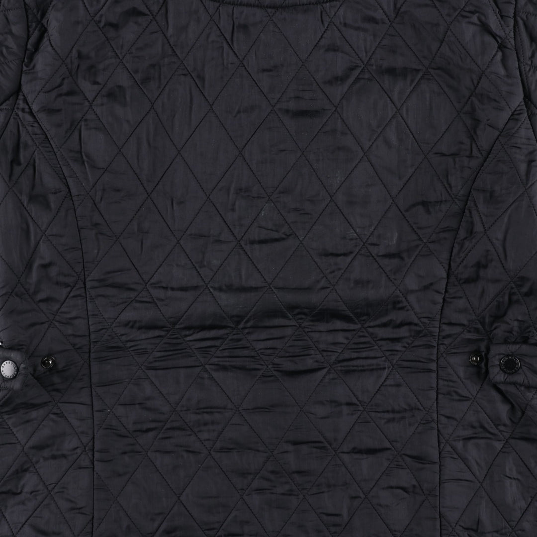 00'S Barbour quilted puffer jacket, women's size L unclear black type Vintage Second Hand