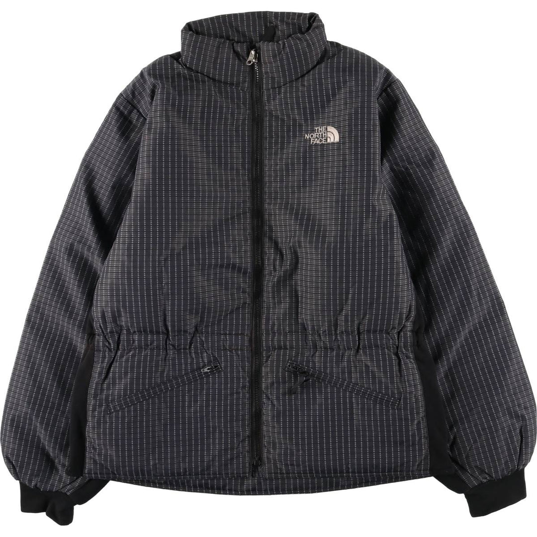 90'S The North Face All-Over Print Goose Down Jacket, Women's, Size L, Vintage Polyurethane Coated Nylon Charcoal Vintage Second Hand