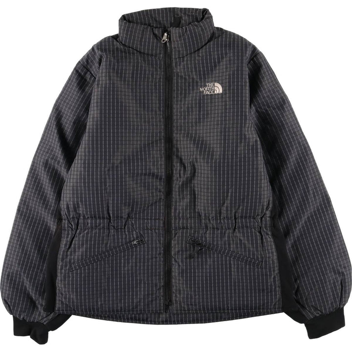 90'S The North Face All-Over Print Goose Down Jacket, Women's, Size L, Vintage Polyurethane Coated Nylon Charcoal Vintage Second Hand