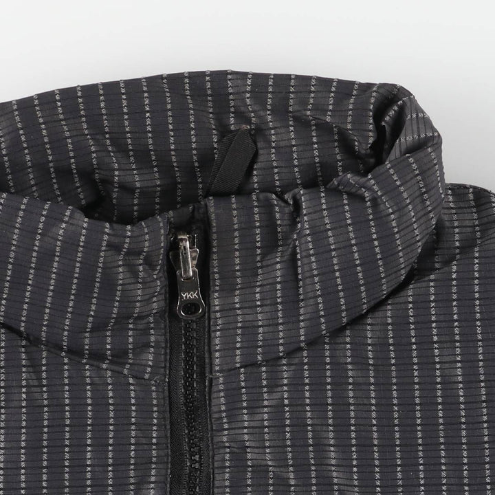 90'S The North Face All-Over Print Goose Down Jacket, Women's, Size L, Vintage Polyurethane Coated Nylon Charcoal Vintage Second Hand