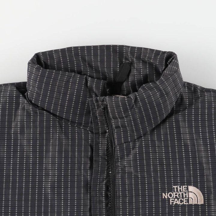 90'S The North Face All-Over Print Goose Down Jacket, Women's, Size L, Vintage Polyurethane Coated Nylon Charcoal Vintage Second Hand