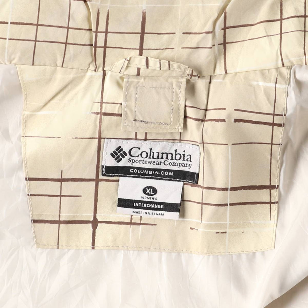 Columbia Bugaboo OMNI-TECH Mountain Jacket, Shell Jacket, Women's XL Nylon Beige type Vintage Second Hand