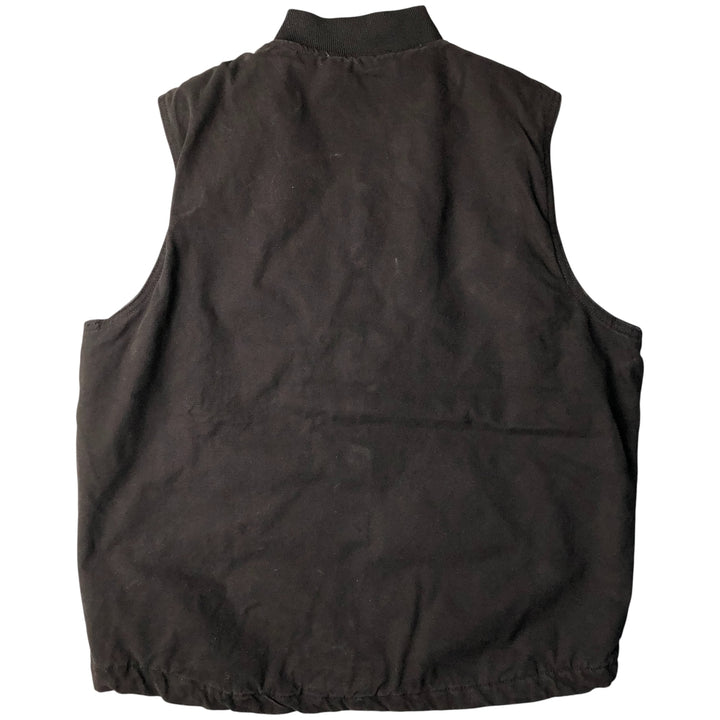 Wolverine padded duck vest, men's size L cotton black type Vintage Second Hand