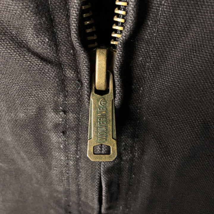 Wolverine padded duck vest, men's size L cotton black type Vintage Second Hand