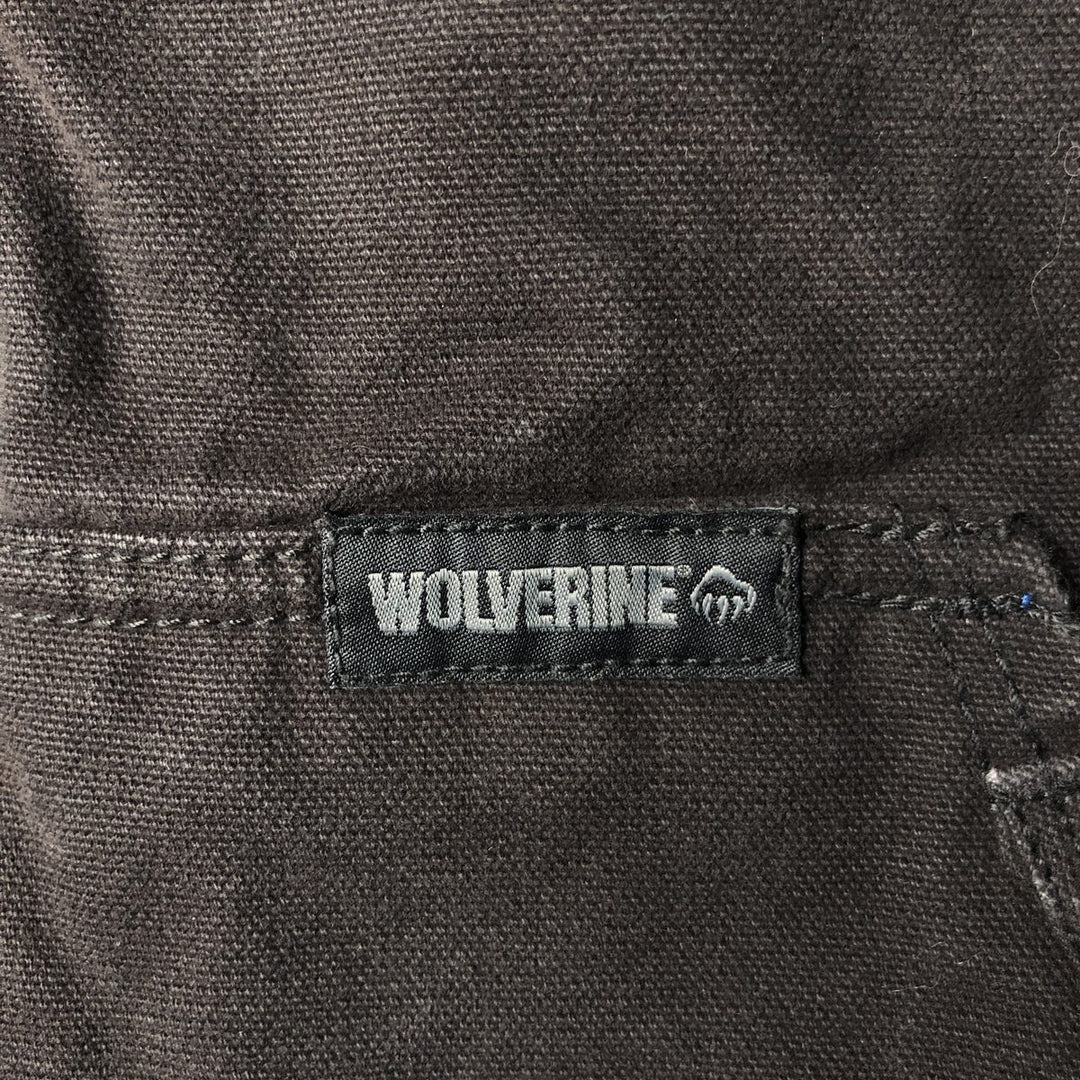 Wolverine padded duck vest, men's size L cotton black type Vintage Second Hand