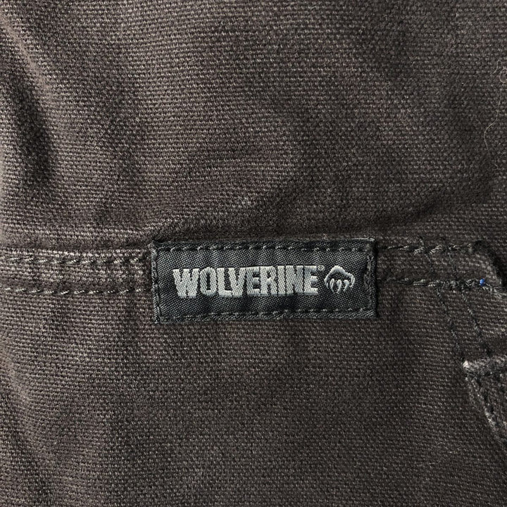 Wolverine padded duck vest, men's size L cotton black type Vintage Second Hand