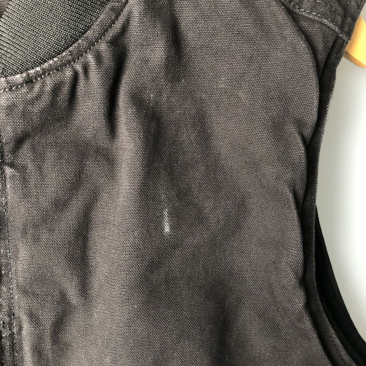 Wolverine padded duck vest, men's size L cotton black type Vintage Second Hand