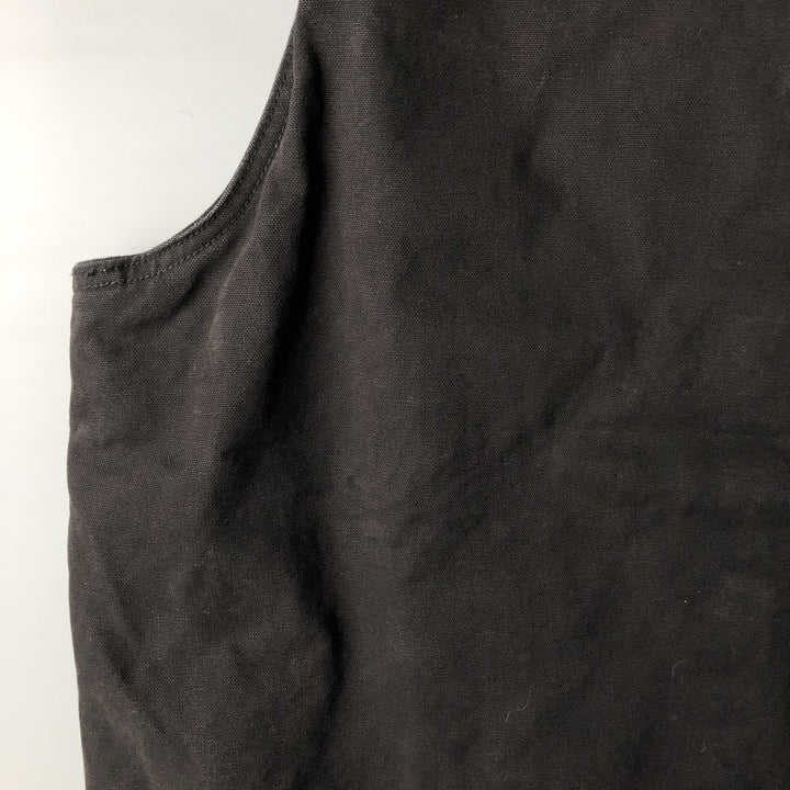 Wolverine padded duck vest, men's size L cotton black type Vintage Second Hand