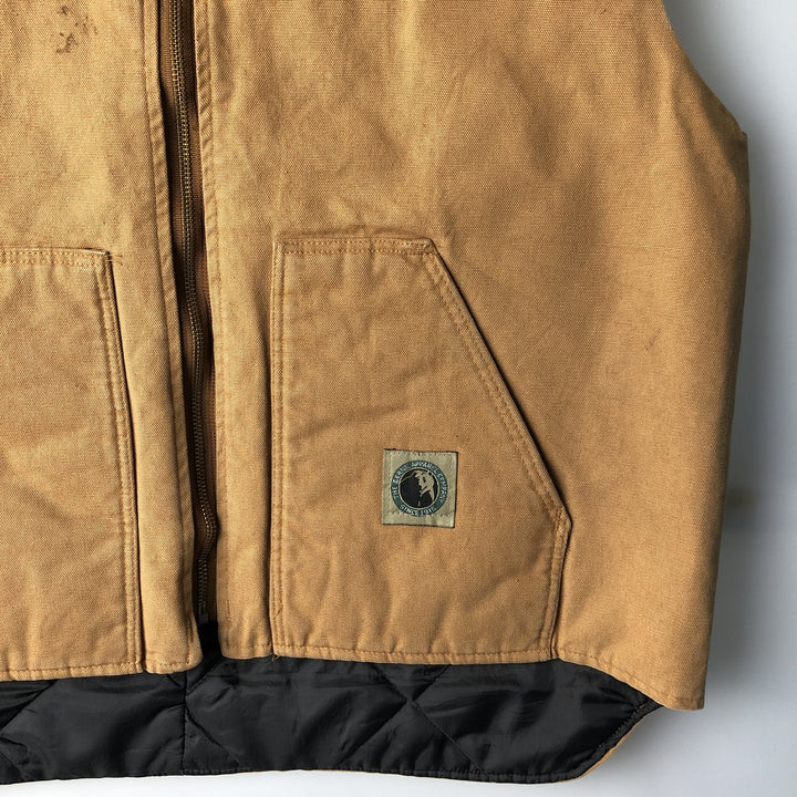90'S - Vintage Berne Apparel Duck Vest, Men's XL unclear Beige type Vintage Second Hand