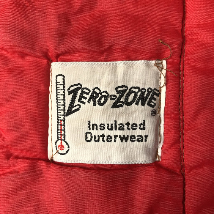 ZERO-ZONE Padded Duck Vest, Made in USA, Men's Size L, Vintage cotton brown type Vintage Second Hand