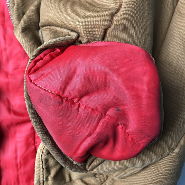 ZERO-ZONE Padded Duck Vest, Made in USA, Men's Size L, Vintage cotton brown type Vintage Second Hand