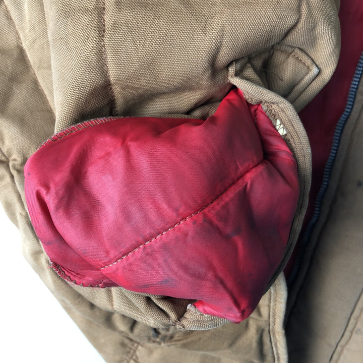 ZERO-ZONE Padded Duck Vest, Made in USA, Men's Size L, Vintage cotton brown type Vintage Second Hand