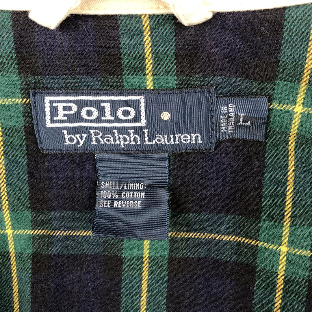 Ralph Lauren POLO by Ralph Lauren Swing Top Sports Jacket Men's L size cotton Beige type Vintage Second Hand