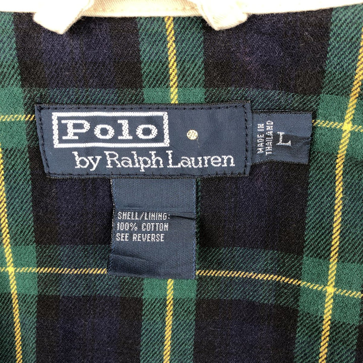 Ralph Lauren POLO by Ralph Lauren Swing Top Sports Jacket Men's L size cotton Beige type Vintage Second Hand