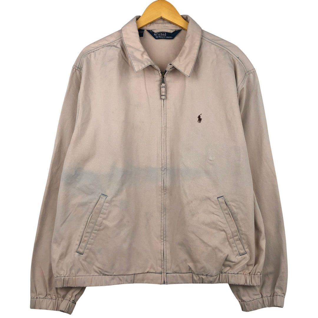 Ralph Lauren POLO by Ralph Lauren Swing Top Sports Jacket Men's XL cotton unbleached Vintage Second Hand
