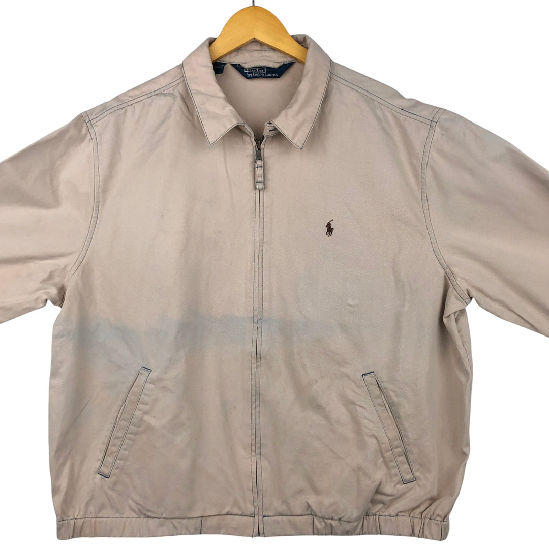 Ralph Lauren POLO by Ralph Lauren Swing Top Sports Jacket Men's XL cotton unbleached Vintage Second Hand
