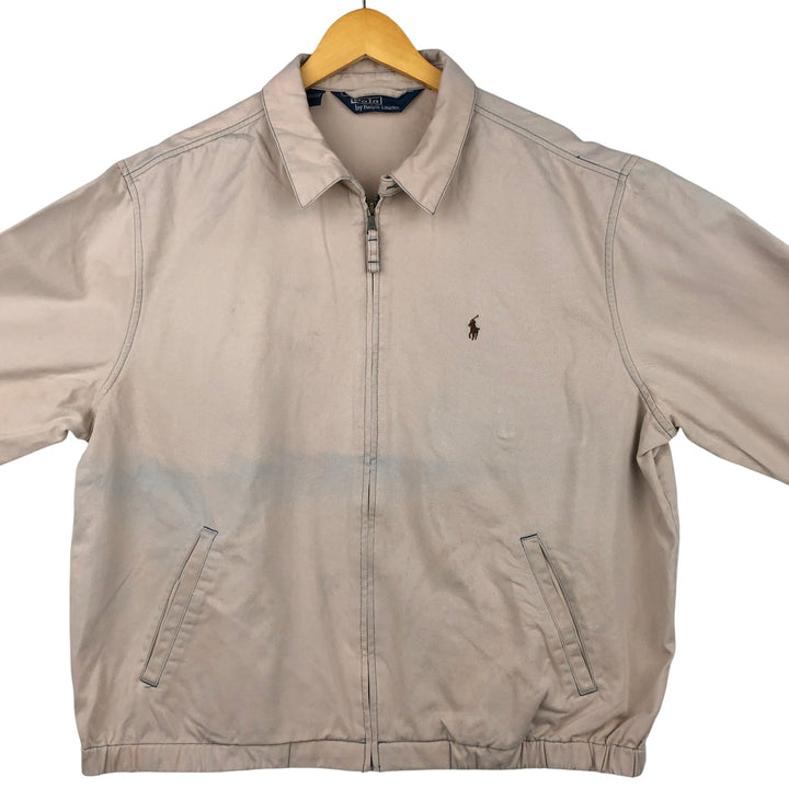 Ralph Lauren POLO by Ralph Lauren Swing Top Sports Jacket Men's XL cotton unbleached Vintage Second Hand