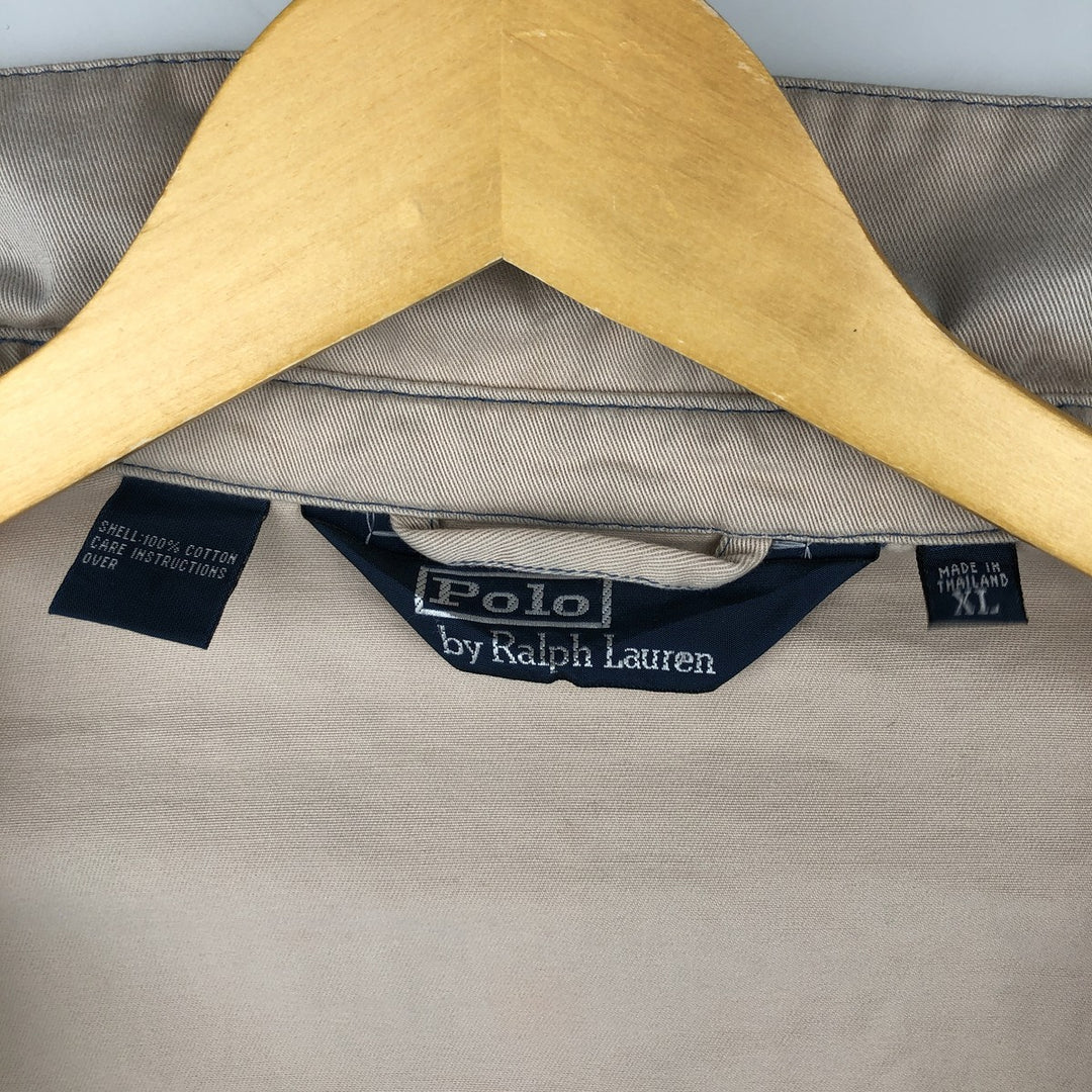 Ralph Lauren POLO by Ralph Lauren Swing Top Sports Jacket Men's XL cotton unbleached Vintage Second Hand